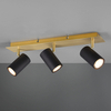 Potrójna lampa sufitowa VANTOS DL380802400 Trio reflektorki czarna złota