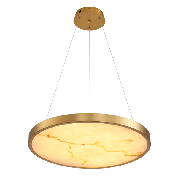 Okrągła lampa wisząca ALCHEMY ST-MD2407 LED 49W 3000K złoty biały