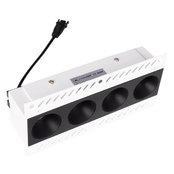 Lampa wpuszczana z zasilaczem i modułem LED Modular H180.07 + HM180 4L + HT180 12W ON/OFF Maxlight LED 12W 3000K czarna biała