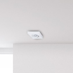 Metalowa LAMPA wpuszczana NUSA ML0039 oczko do zabudowy białe