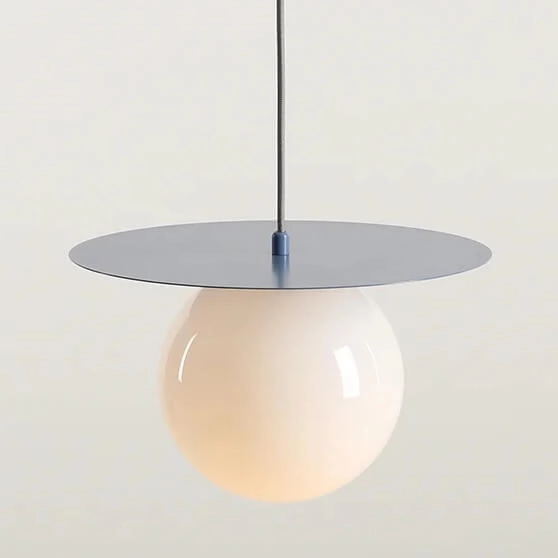 Lampa wisząca szklana Loop 1125G16_M kulista Aldex kulista niebieski