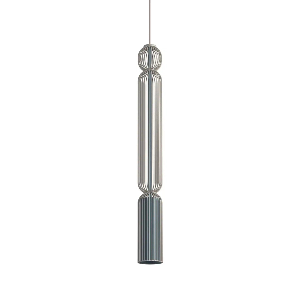 Podłużna lampa wisząca CAMELEON SINGLES 12194 jedwabisty grafit