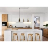 Wisząca lampa loft 2021/3 BL 2RG nad łóżko czarna złota