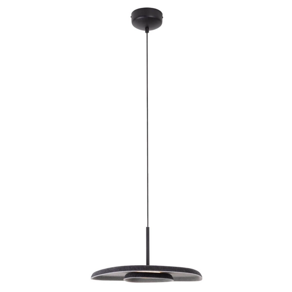 Lampa zwieszana Deux P0560 Maxlight LED 5W 3000K nieregularna czarna szara