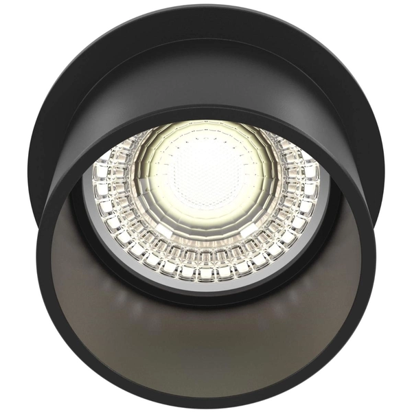 Wpustowa lampka sufitowa Reif DL050-01B do kuchni czarna