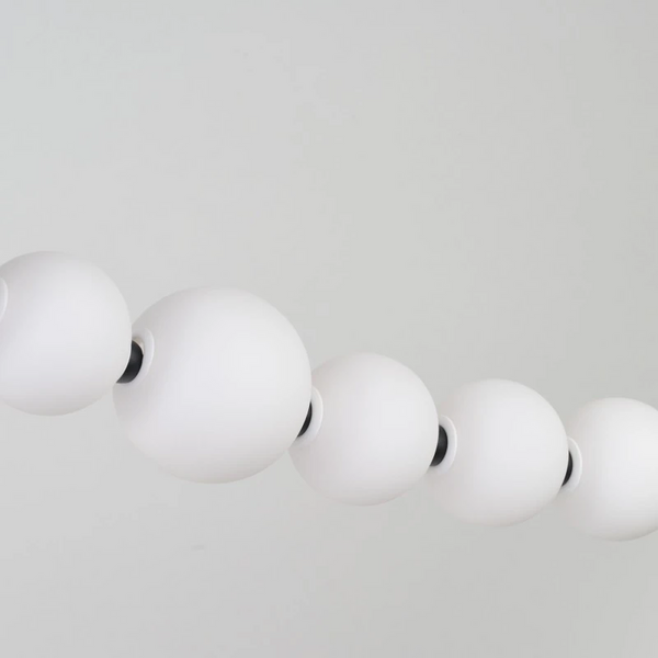 Wisząca lampa kulista PERLA czarna biała AZ6896 15xLED 26W 3000K