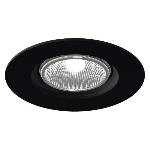 Oczko LAMPA sufitowa TOKIO 3329 Shilo podtynkowa OPRAWA metalowy wpust ruchomy okrągły czarny