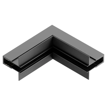 Podtynkowy narożnik szynowy Magnetic Track ML2187 góra-dół czarny