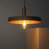 Wisząca lampa nad stół Dario ABR-LWO-DARIO-Z metalowa zielona złota