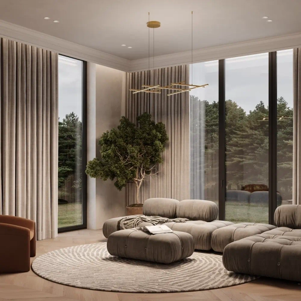 Ledowa wisząca lampa Radiance MOD278PL-L86G3K LED 80W 3000K złoty