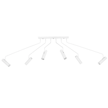 Sufitowa lampa nowoczesna Eye 6492 ruchome tuby nad stół białe