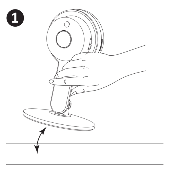 Wewnętrzna kamera Smart Wifi 315618 z mikrofonem i głośnikiem biała