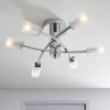 Metalowa lampa sufitowa Havana 146-6CH chrom przezroczysty