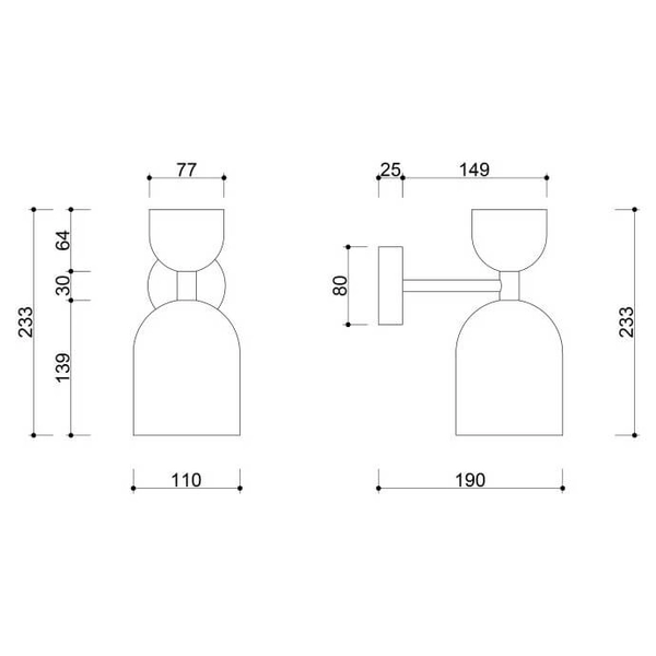 Ścienny kinkiet nad łóżko Supuru SUK14020 do sypialni czarny bordowy