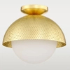 Sufitowa lampa ażurowa Modena C01807BR Cosmolight metalowa mosiądz