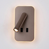 Ruchoma ścienna lampa Doria WL-83957-1-CF LED 8W 3000K do sypialni kawowy