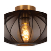 Sypialniana lampa sufitowa Corina 03147/40/30 klosz siatka złota czarna