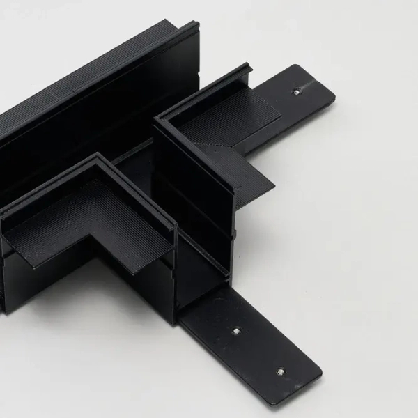 Szynowy łącznik-T do systemu magnetycznego TRACK AZ6703 czarny aluminiowy