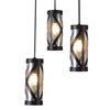 LAMPA wisząca OBERON 5339 Rabalux szklana OPRAWA kaskada ZWIS klosz obudowany brązowa kawowa bursztynowa
