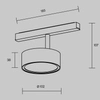 Magnetyczna lampa szynowa Rado TR040-4-18W3K-DS-BBS 18W 2700-6000 K mosiądz