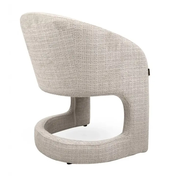Krzesło do jadalni SHELLY MM001501100356 beżowe taupe tkanina 45cm
