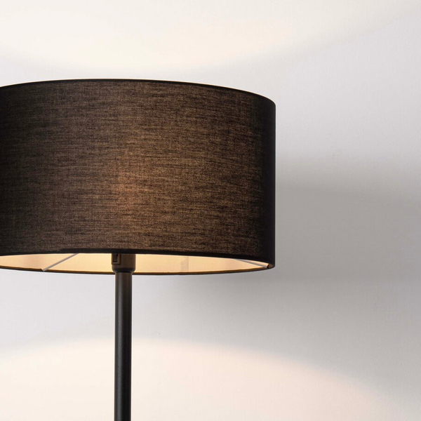 Lampa podłogowa do sypialni GUAVIARE LE44952 z abażurem czarna