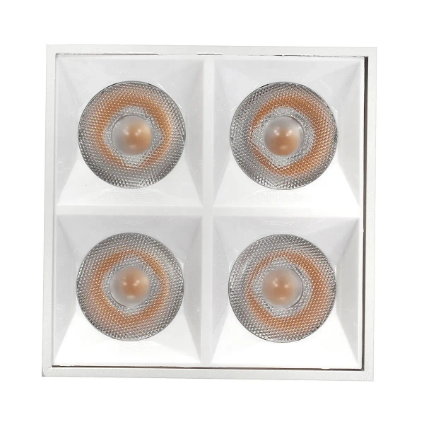 Metalowa oprawa sufitowa 1371 LED 15W 3000K kostka biała