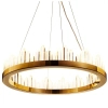 Kryształowy żyrandol Lusso DN918 gold Step LED do salonu złoty