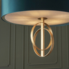 Lampa wisząca nad stół L&-195219 Light& na łańcuchu morska złota