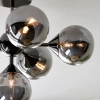 Sufitowa lampa do salonu Oscar 101147 loftowa czarny przydymiony