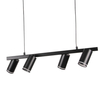 Wisząca lampa nad stół z reflektorkami PARIS 325358 czarny