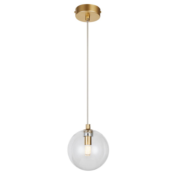 Metalowa lampa kula BUBBLES AZ5954+AZ5955 Azzardo G9 złoty przezroczysty