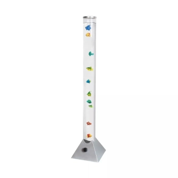 Wodna lampa podłogowa AQUA 89244 LED 3,6W RGB rybki srebrny