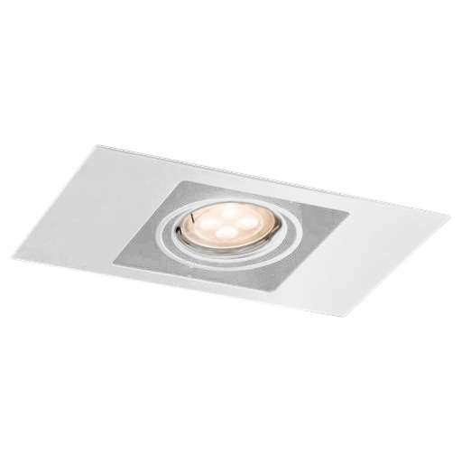 Spot LAMPA sufitowa EBINO 7315 Shilo podtynkowa OPRAWA wpust metalowy prostokątny biały