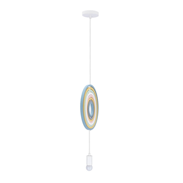Wisząca lampa do pokoju dziecięcego Hoops multikolor