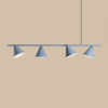 Lampa wisząca z kloszami Form 1108L16 Aldex nad stół niebieska