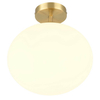 Sufitowa lampa szklana FOMENTO 663100108 Trio kula do gabinetu biały złoty