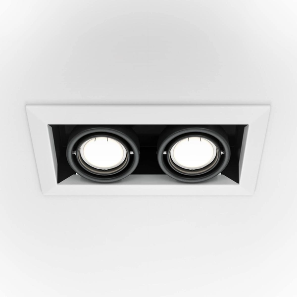 Podwójna lampa sufitowa Metal Modern DL008-2-02-W biała