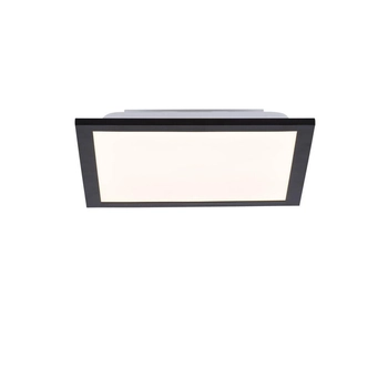Natynkowa lampa sufitowa Flat LED 6W 3000K czarny plafon do jadalni