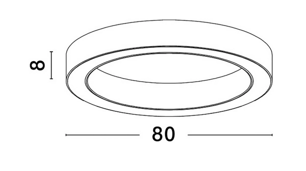 Przysufitowa lampa gabinetowa Claro metalowa LED 60W 2700-4000K złota