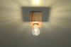 Drewniana LAMPA sufitowa SL.0675 ekologiczna OPRAWA kostka downlight cube