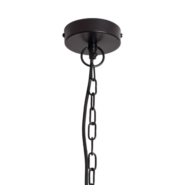 Wiszący lampa z drewno mango Niche ABR-LWD-NICH na łańcuchu brązowa