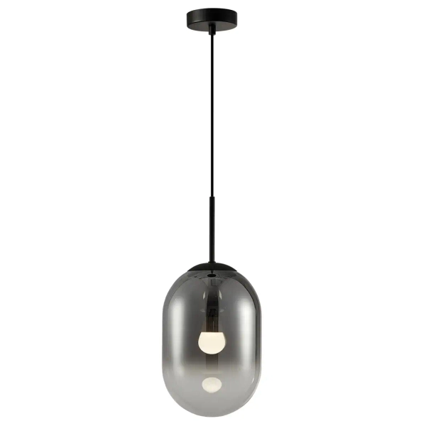 Lampa zwisająca do salonu ALIAS BLACK ML0323 szklana kula czarny