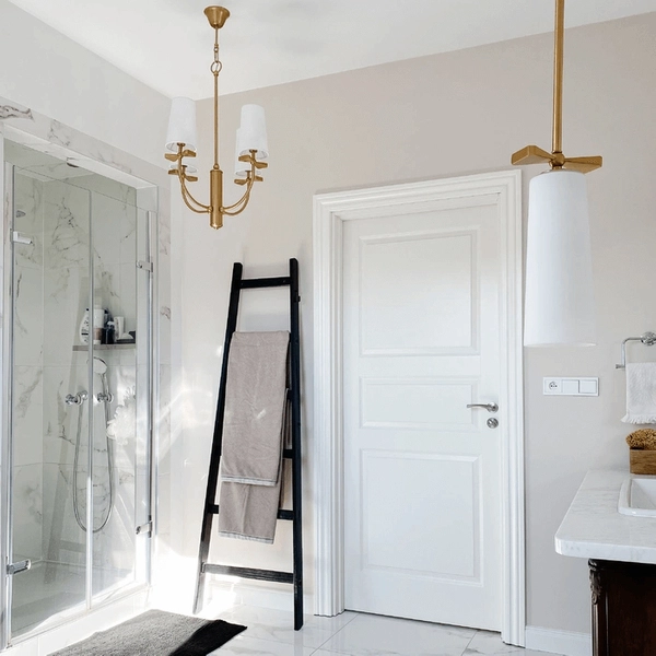 Lampa wisząca 1-punktowa Bow P01138BR Cosmolight mosiądz