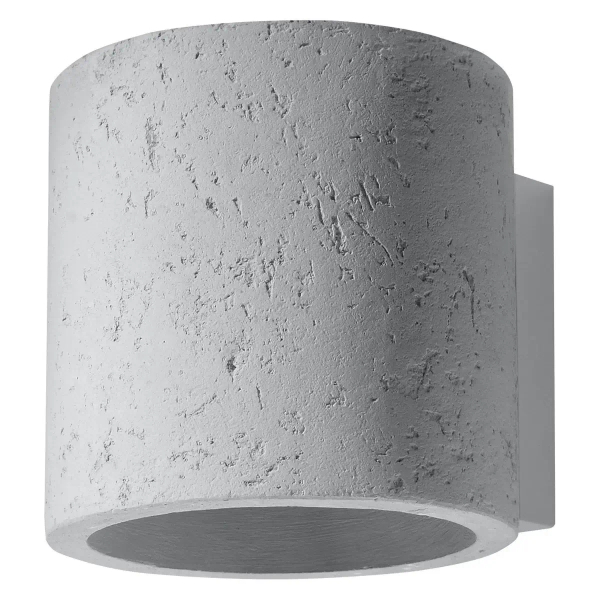 Kinkiet LAMPA ścienna SL.0486 betonowa OPRAWA tuba okrągła beton
