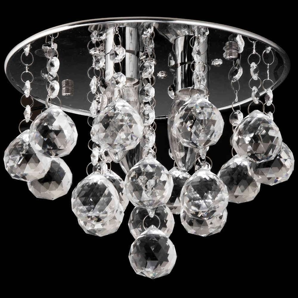 LAMPA sufitowa VEN P-E 1437/3-25 kryształowa OPRAWA glamour plafon crystal przezroczysta