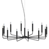 Loftowa lampa wisząca Orto 11464 nad wyspę metalowa czarna