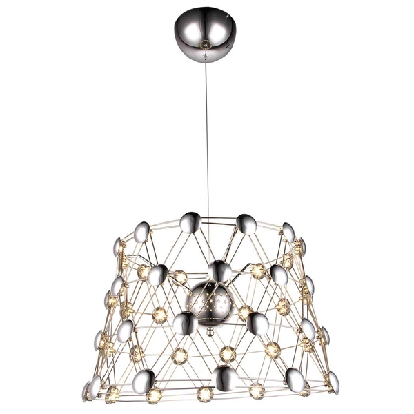 Lampa wisząca WIRE ML246 druciana LED 40W 3000K molekuły nikiel satynowany