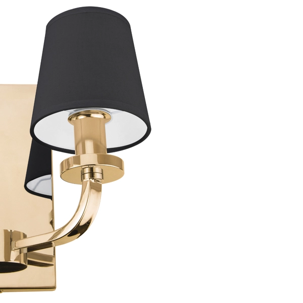 Złota lampa ścienna NEW YORK W02510AU klasyczny kinkiet do salonu