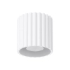Metalowa lampa sufitowa AURA SL.1779 tubka ryflowana biała